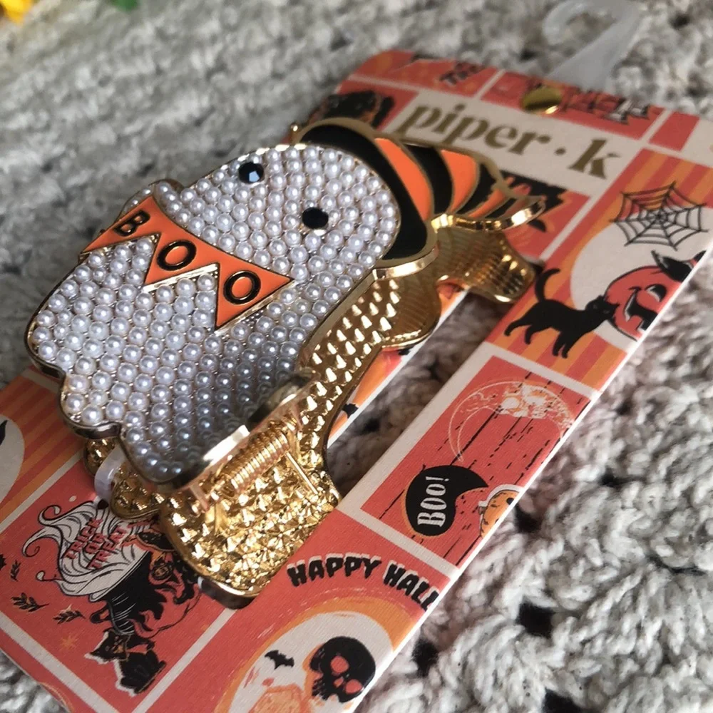 Piper K Halloween GHOST Hair Claw Clip